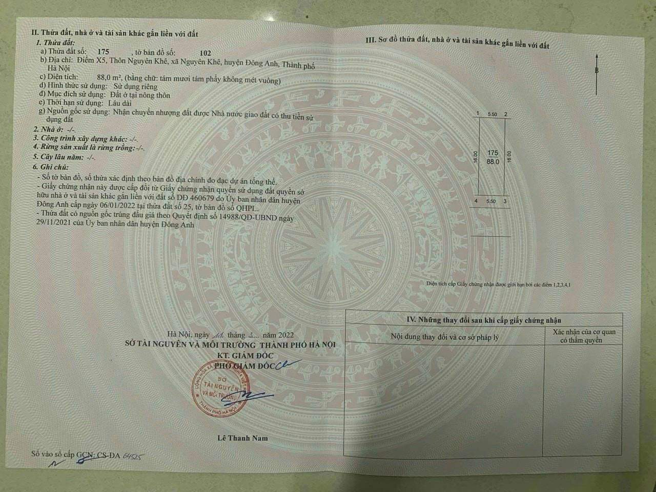 ✅ Bán đất đấu giá X5 Nguyên Khê Đông Anh - 88m - Mặt đường 15m - Ảnh 4